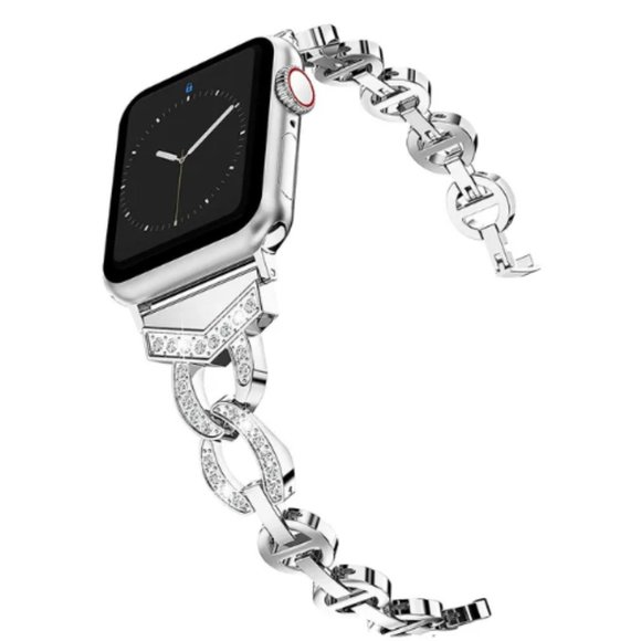 NEW Luxury adjustable Strap Chain Stainless Band For Apple Watch - Picture 1 of 7